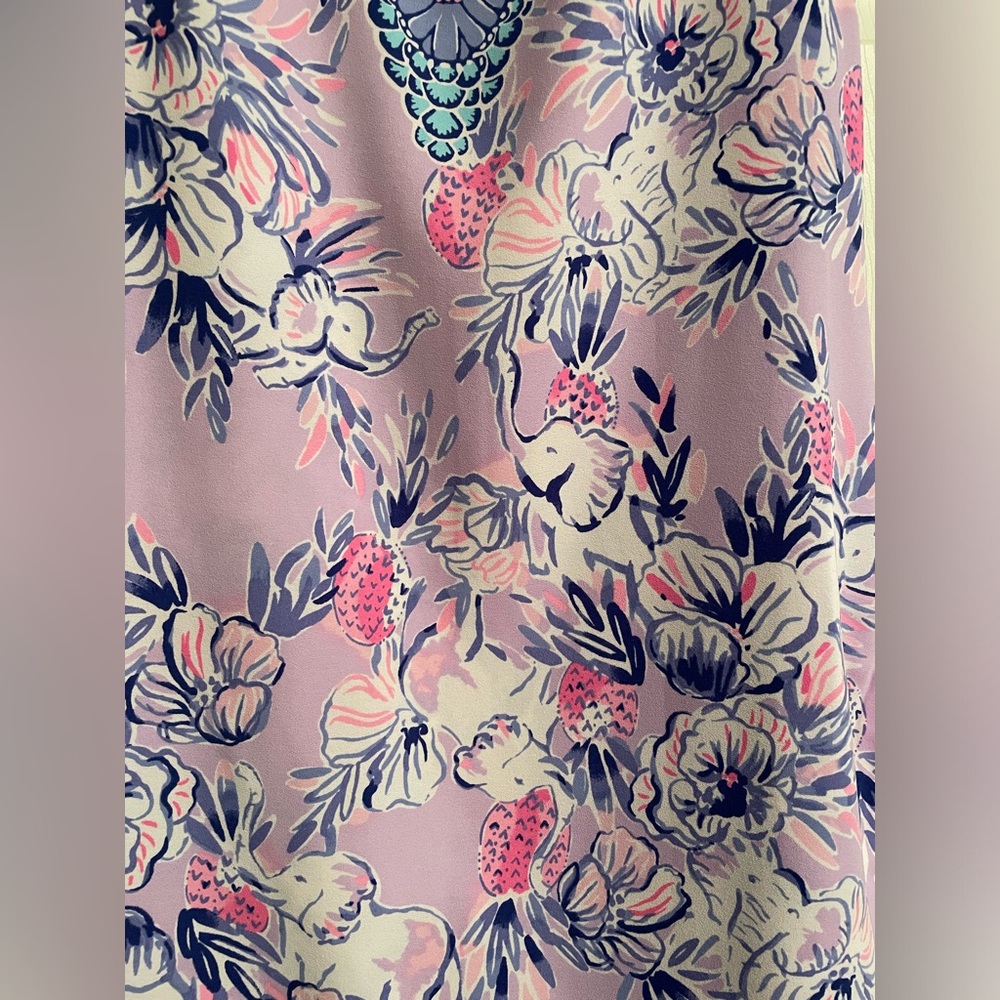 Lilly Pulitzer Light Lilac Trunks in the Air Romper (Size 8) - Picture 3 of 6